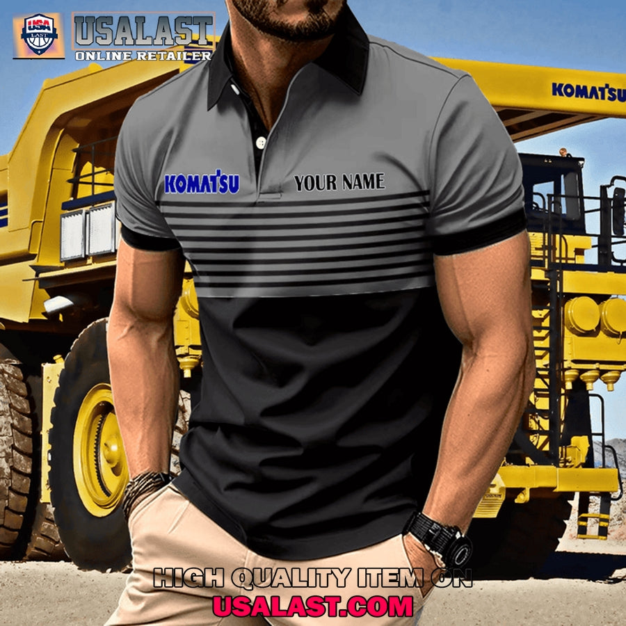 Komatsu Custom Name Men Polo Shirt