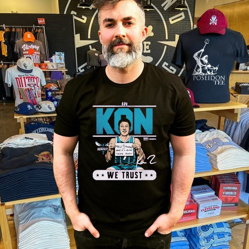 Kon Knueppel Charlotte Hornets Rookie Record We Trust T-shirt