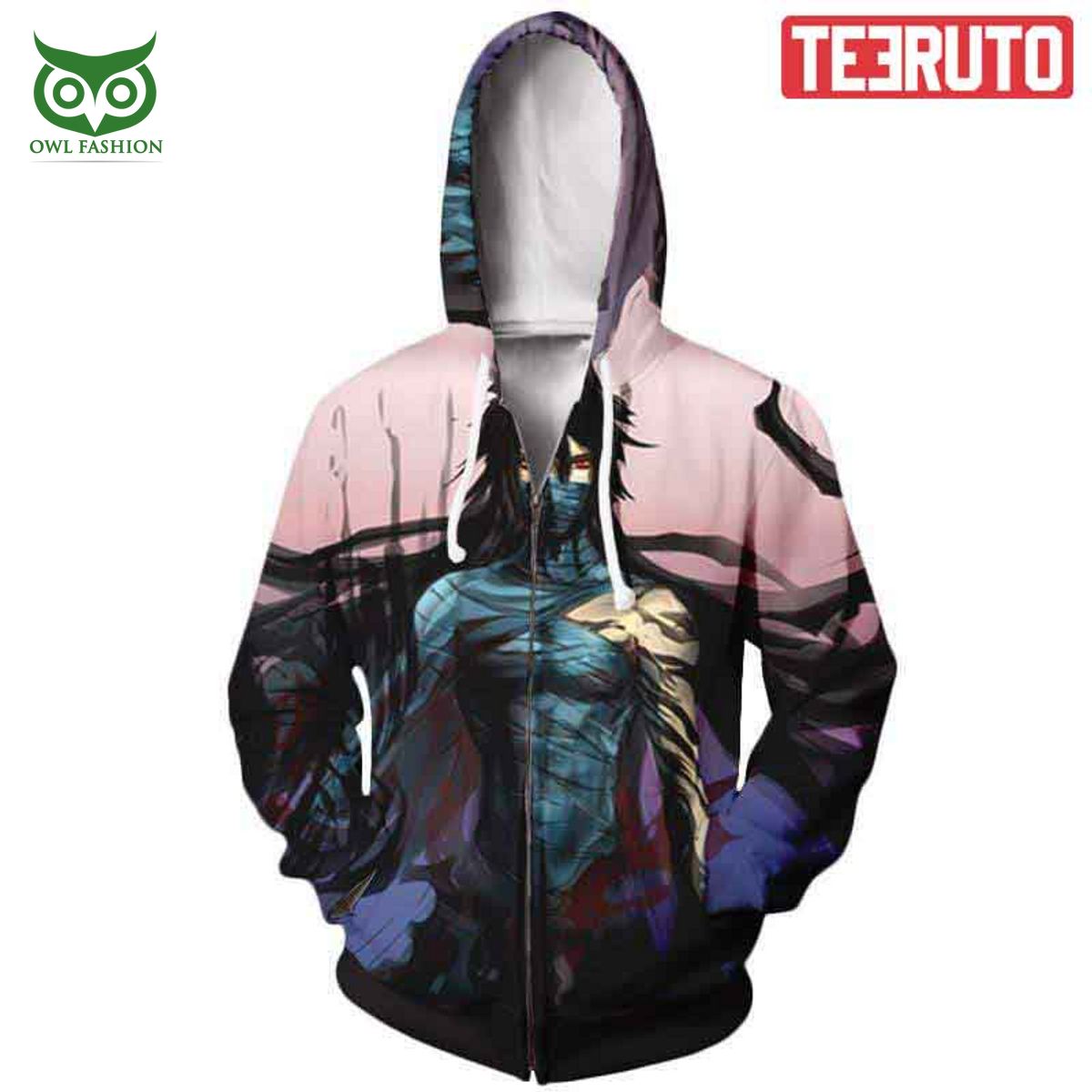 Kurosaki Ichigo Transform Bleach Anime Graphic Zip Up 3D Hoodie