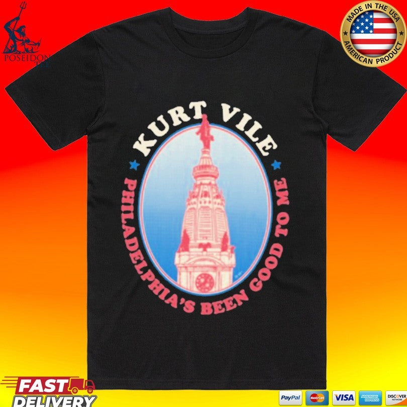 Kurt Vile Philadelphia Been Good To Me Merchtable City Hall T-shirt