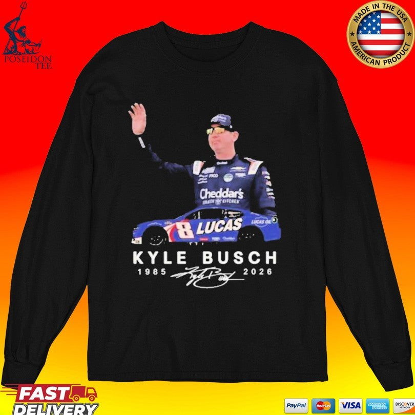 Kyle Busch 1985 2026 Signature T-shirt