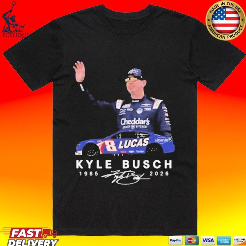 Kyle Busch 1985 2026 Signature T-shirt