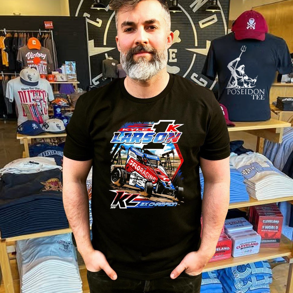 Kyle Larson Chili Bowl Pole Dash T-shirt