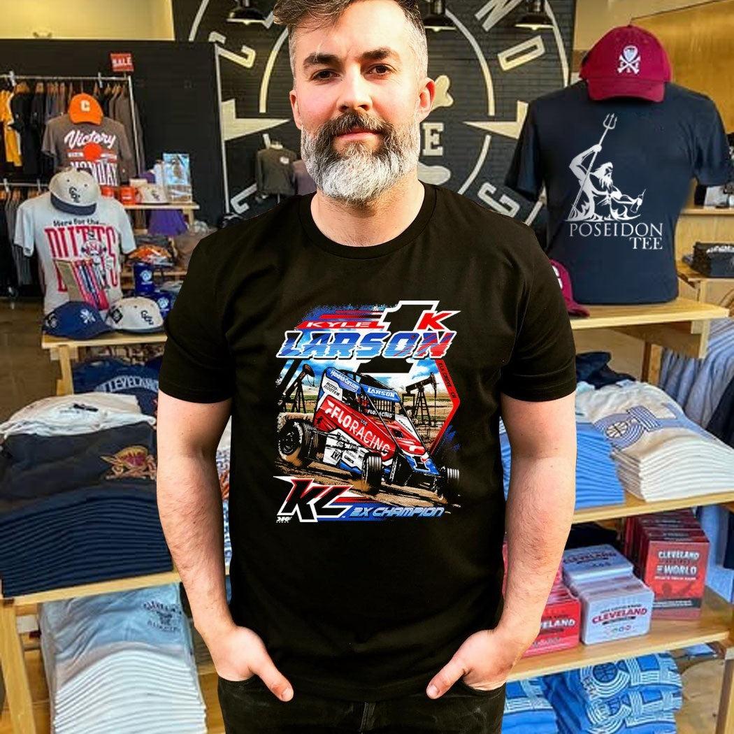Kyle Larson Chili Bowl Pole Dash T-shirt