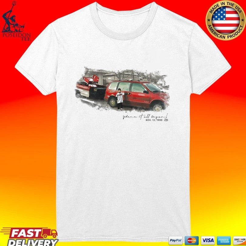 Kyle Larson Where It All Began 25th Anniversary T-shirt