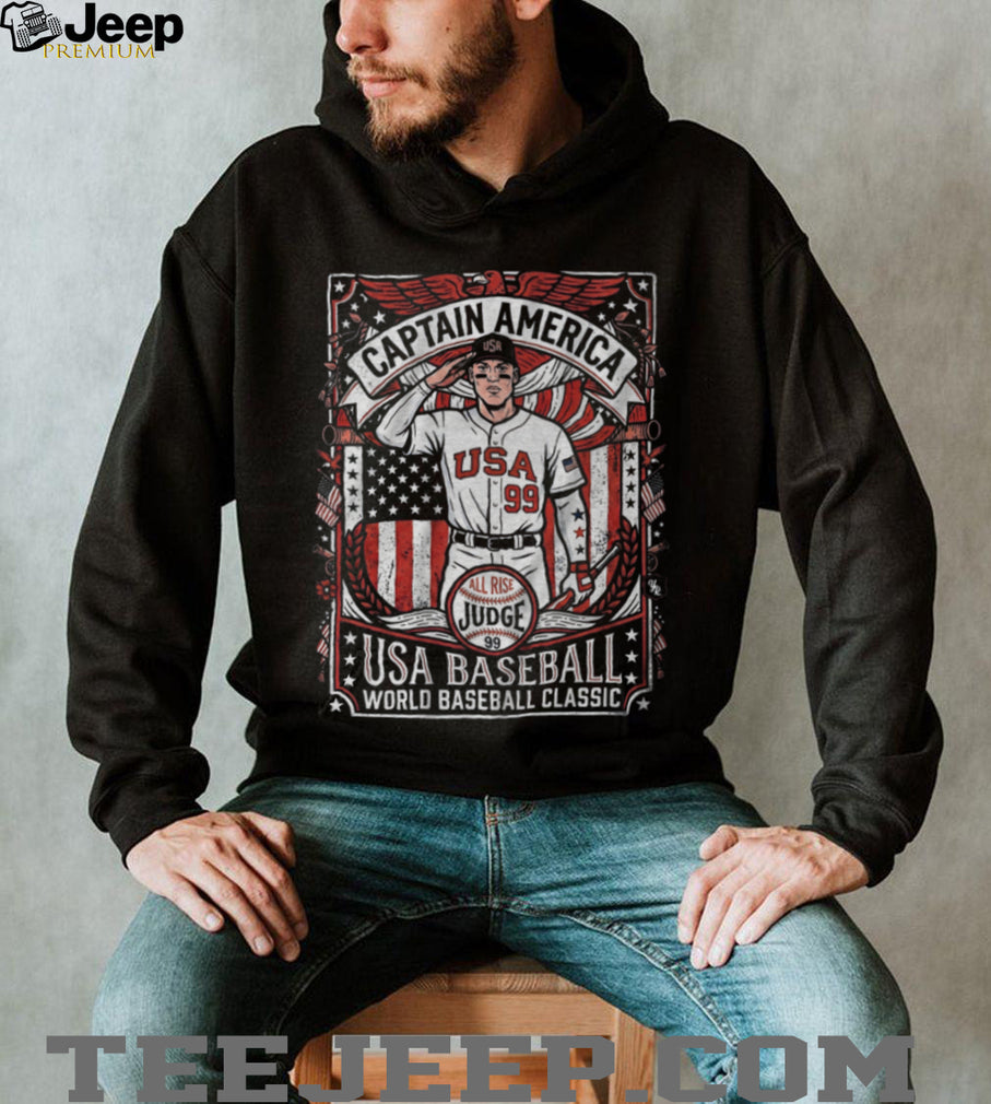 Aaron Judge Captain America USA Baseball World Baseball Classic T Shirt