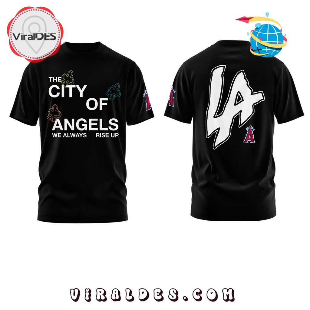 LA Angels The City Of Angel 2025 Black Hoodie