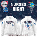LA Dodgers x Nurses Night 2025 White Hoodie