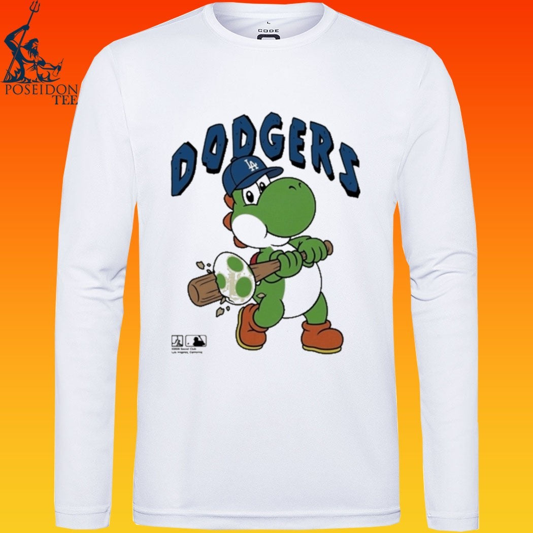 La Dodgers Yoshi Baseball Egg T-shirt