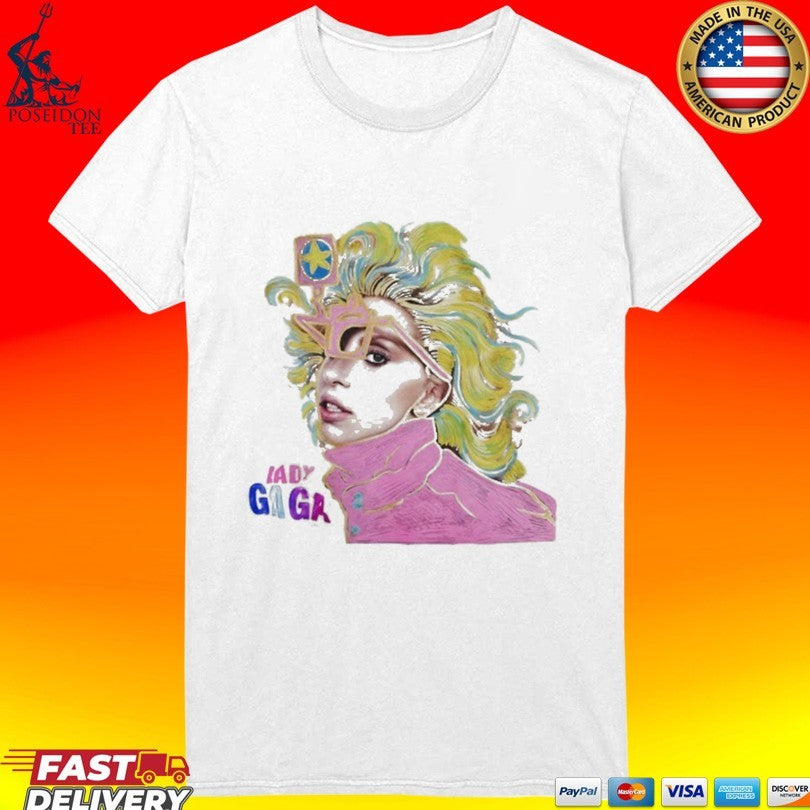 Lady Gaga Artpop Illustrated Glasses T-shirt