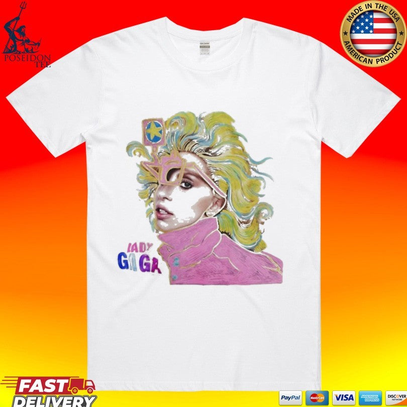 Lady Gaga Artpop Illustrated Glasses T-shirt