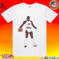 Larry Nance Jr. Wearing Larry Nance Dunk T-shirt