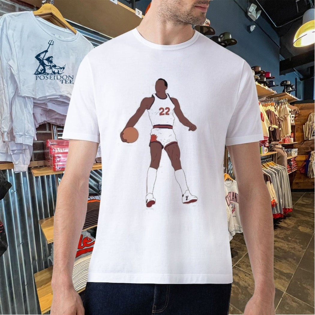 Larry Nance Jr. Wearing Larry Nance Dunk T-shirt