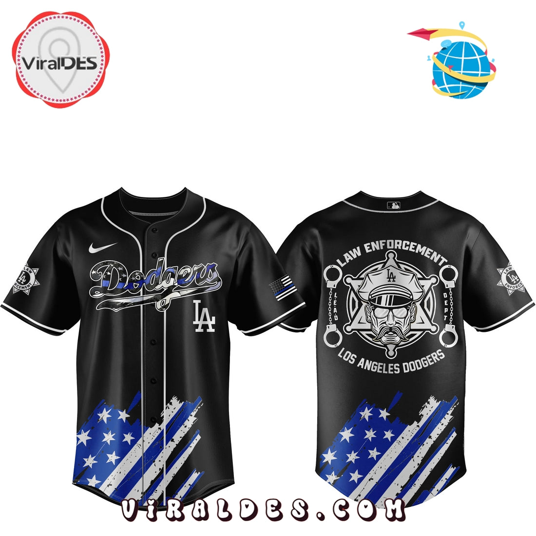 Law Enforcement Appreciation Day x LA Dodgers Baseball Jersey