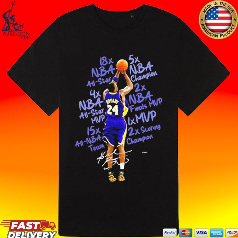 Kobe Bryant Achievements T-shirt