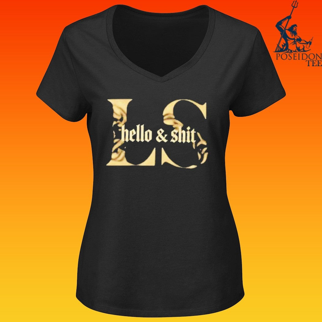 Leo Skepi Gold Hello And Shit T-shirt