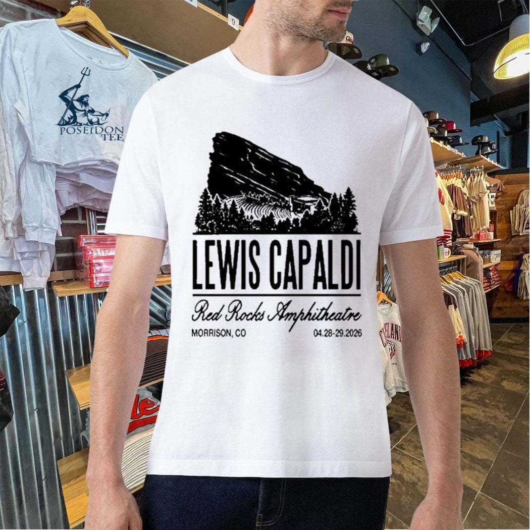 Lewis Capaldi Apr 28-29 2026 Red Rocks T-shirt