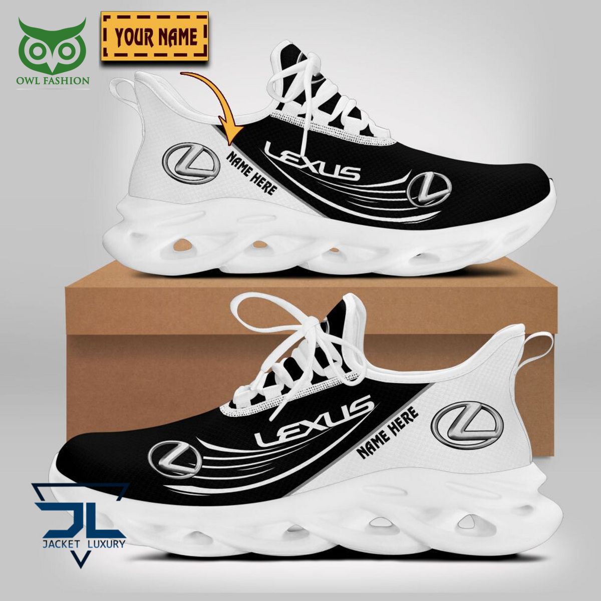 Lexus Car Brand Personalized Max Soul Sneakers