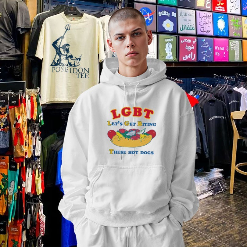 Lgbt Let’s Get Biting These Hot Dogs T-shirt