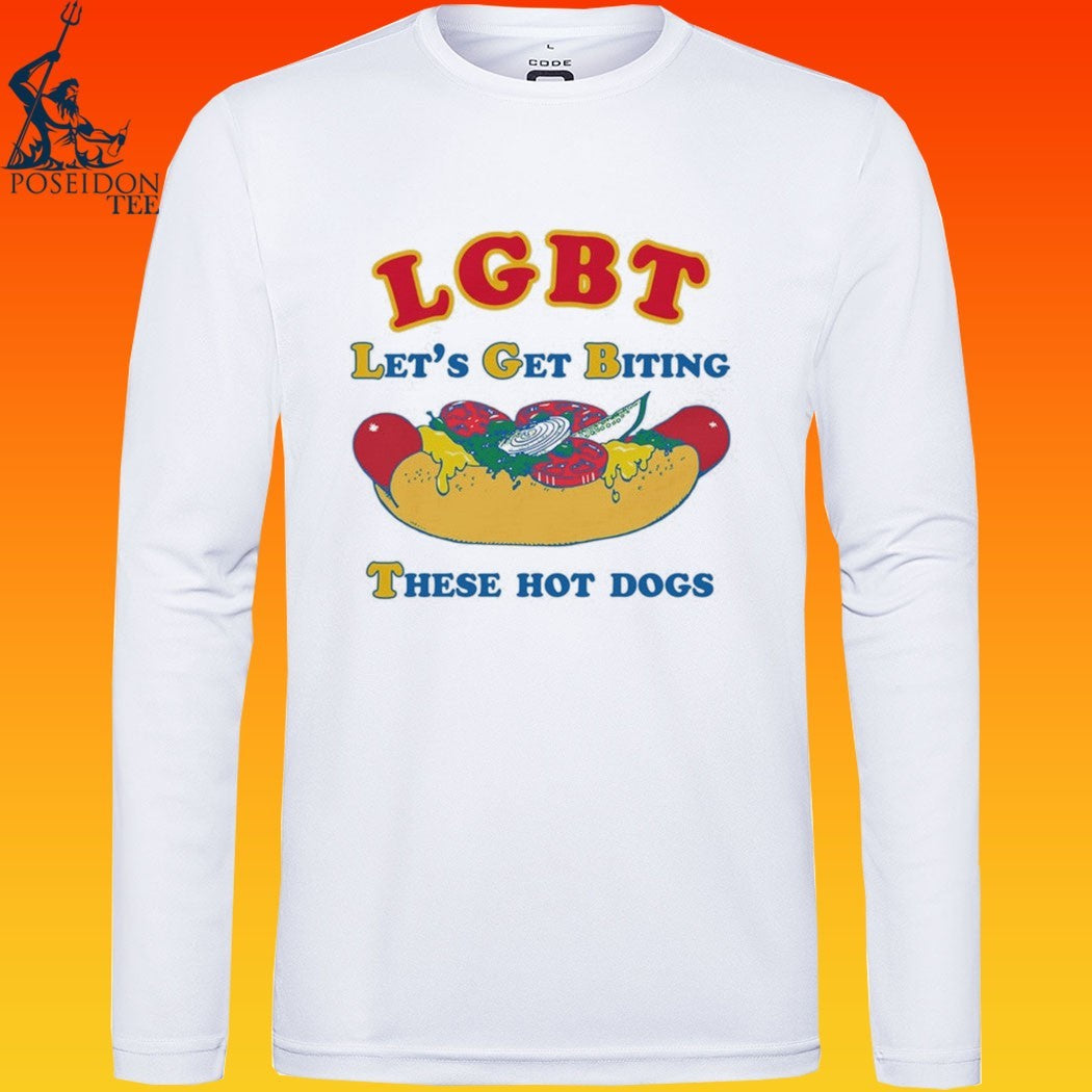 Lgbt Let’s Get Biting These Hot Dogs T-shirt