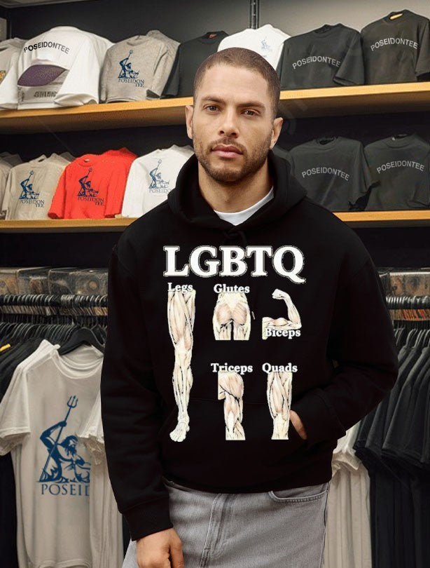 Lgbtq Legs Glutes Biceps Triceps Quads T-shirt