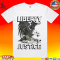 Liberty And Justice American Eagle Vintage T-shirt