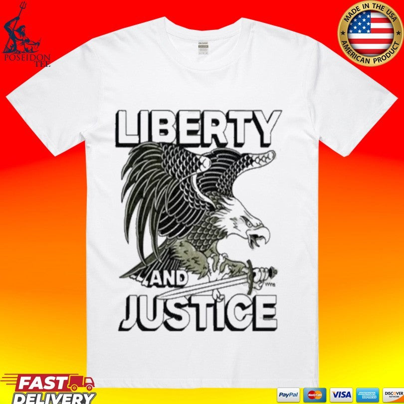 Liberty And Justice American Eagle Vintage T-shirt