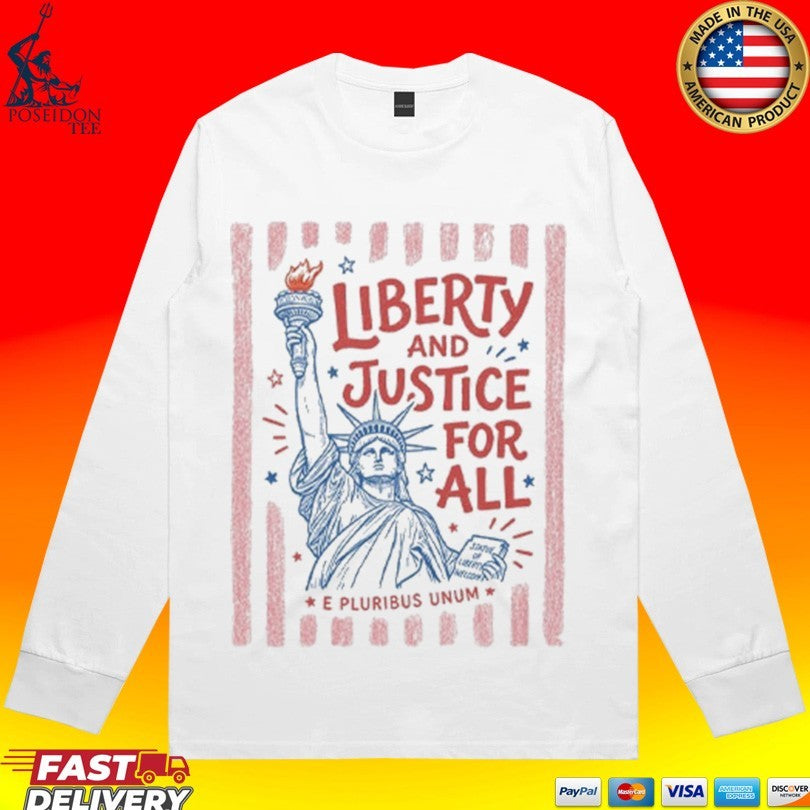 Liberty And Justice For All E Pluribus Unum T-shirt