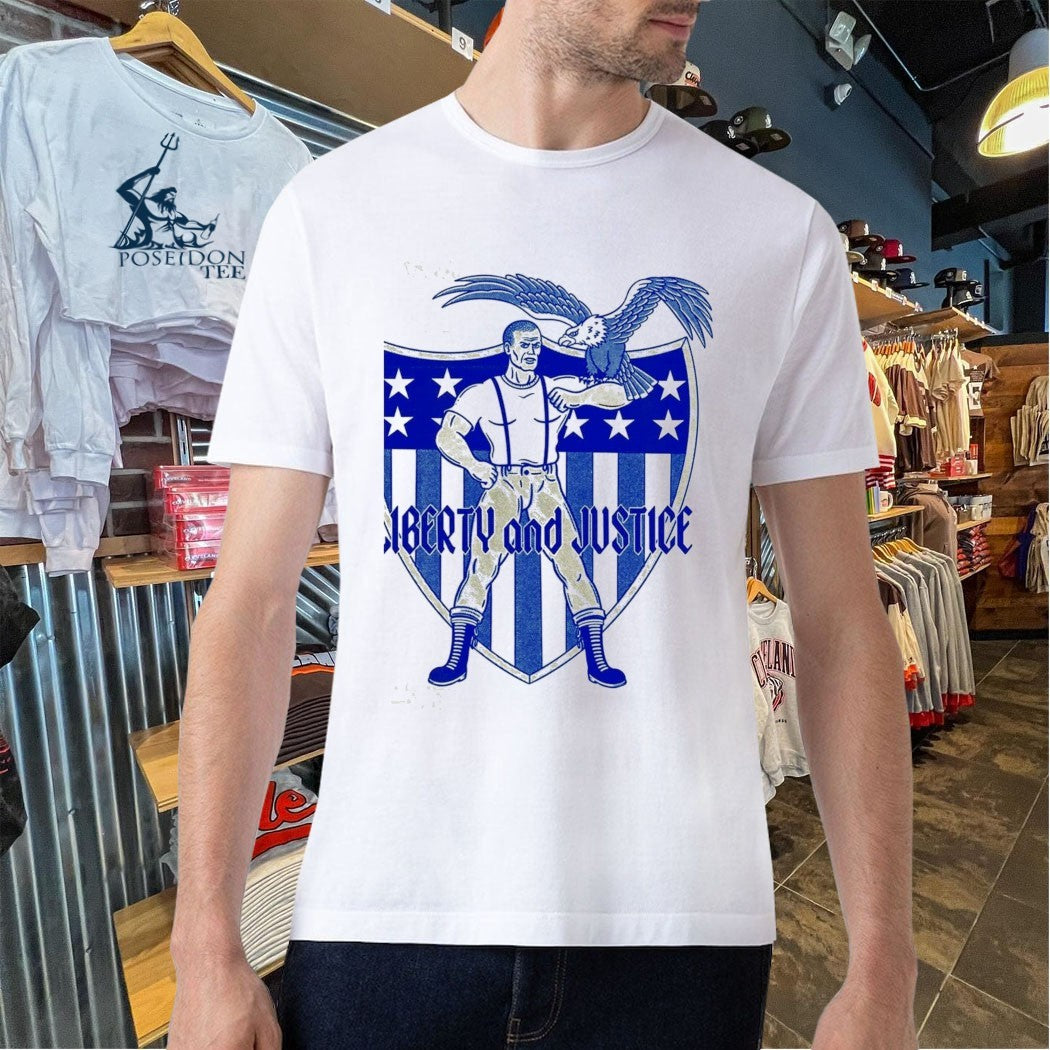 Liberty And Justice The Eagle And The Shield T-shirt