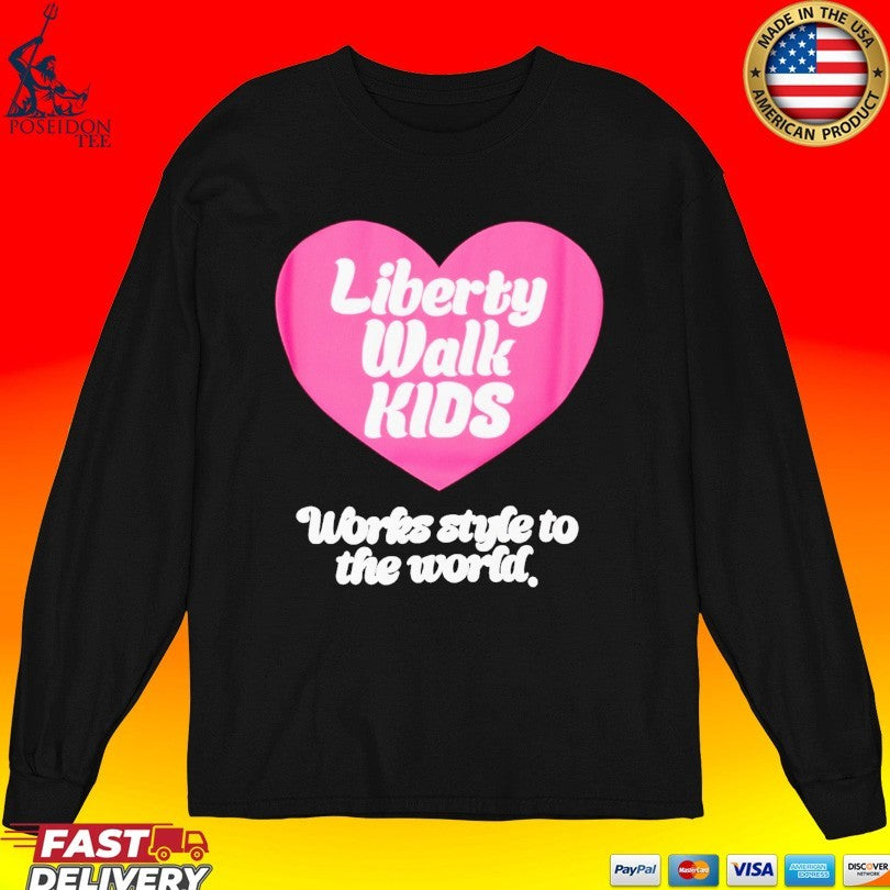 Liberty Walk Kids Lib Works Style To The World Soon T-shirt