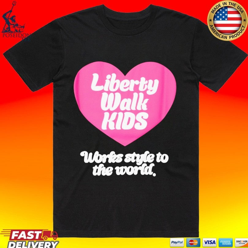 Liberty Walk Kids Lib Works Style To The World Soon T-shirt
