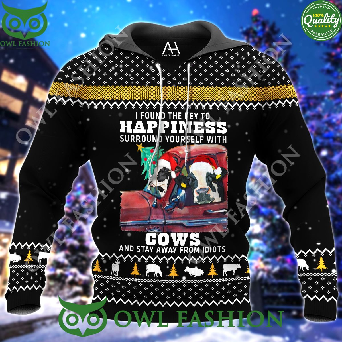 Life with Cows Premium Ugly Sweater