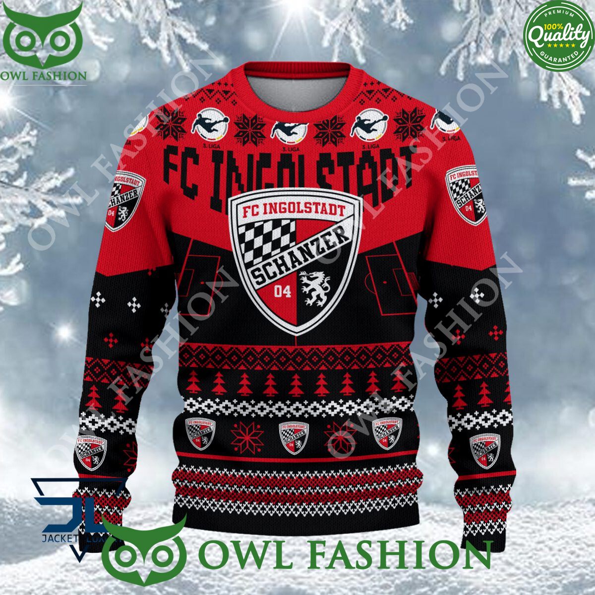 Limited 2023 FC Ingolstadt For Fans Ugly Sweater Jumper