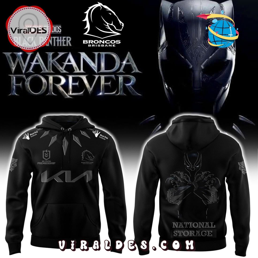 Limited Edition BB x Black Panther Hoodie, Long Pants