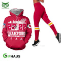 Limited Kansas City Chiefs AFC Champs 3D Hoodie Leggings