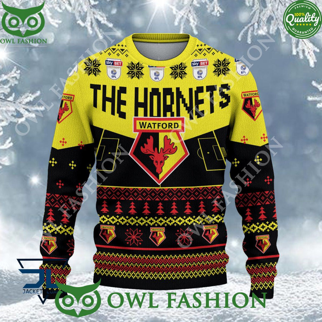 Limited Watford EFL Design For Fans Ugly Sweater Jumper