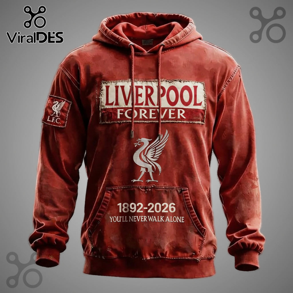 Liverpool FC Forever 1892-2026 Commemorative Graphic Hoodie