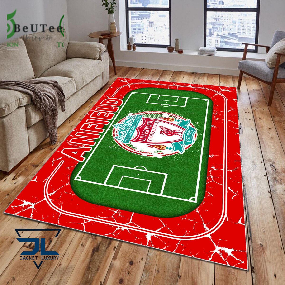 Liverpool FC Premier League Football Team Carpet Rug