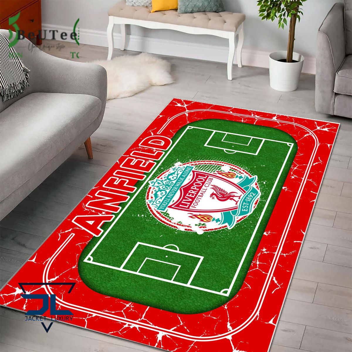 Liverpool FC Premier League Football Team Carpet Rug