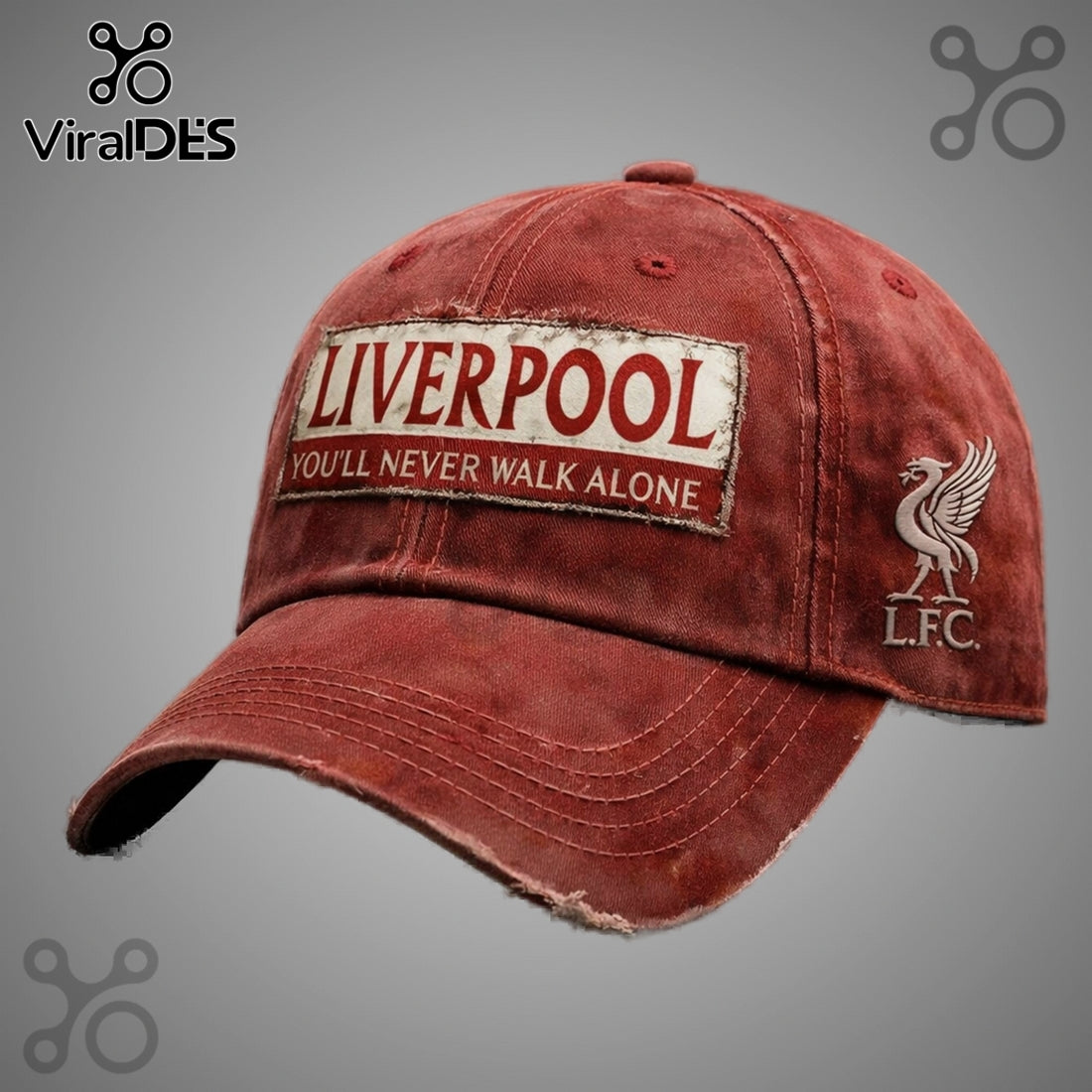 Liverpool FC Vintage Wash Cotton Baseball Cap