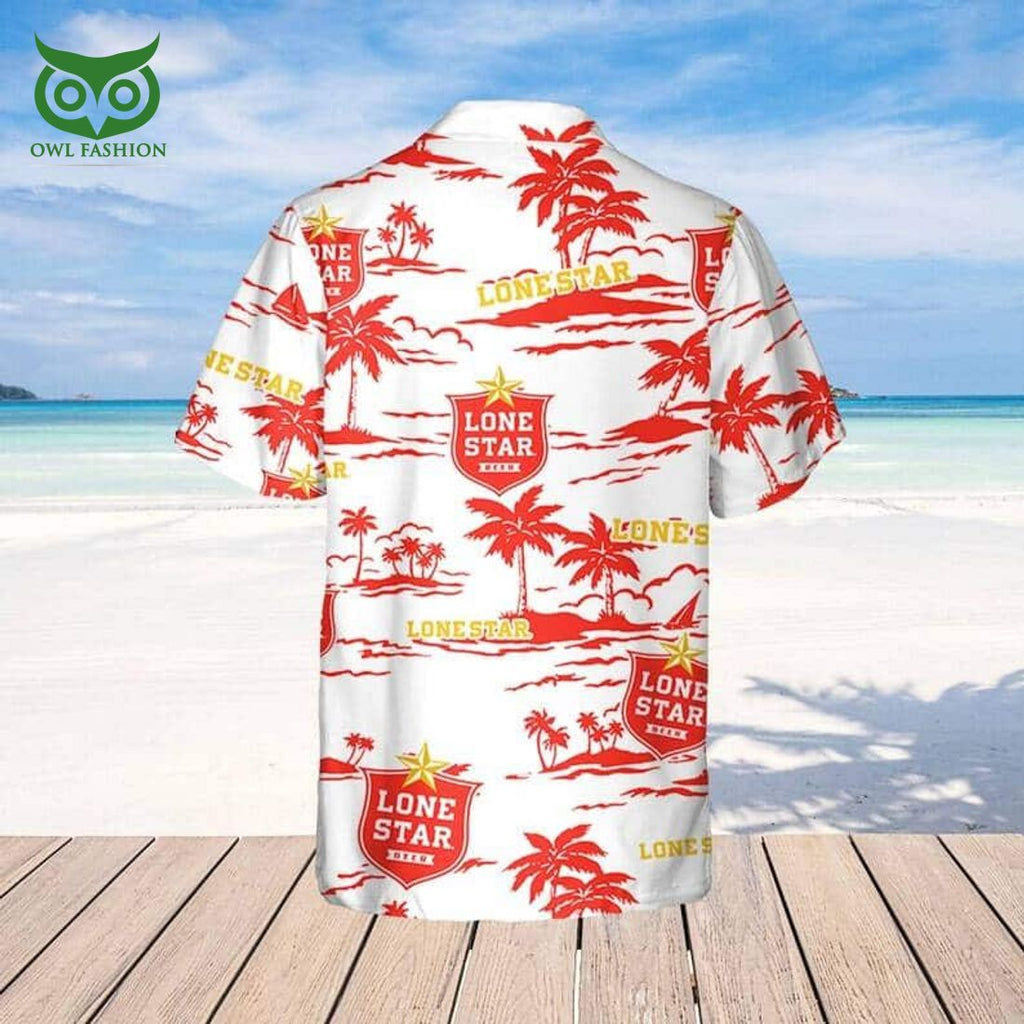 Lone Star Beer Beach Pattern Hawaiian Shirt