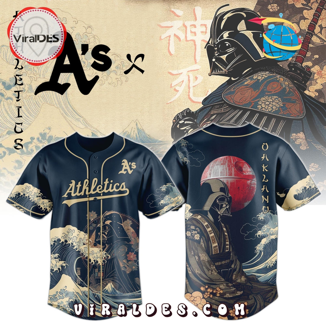 Lord Vader x Athletics 2025 Japan Edition Baseball Jersey
