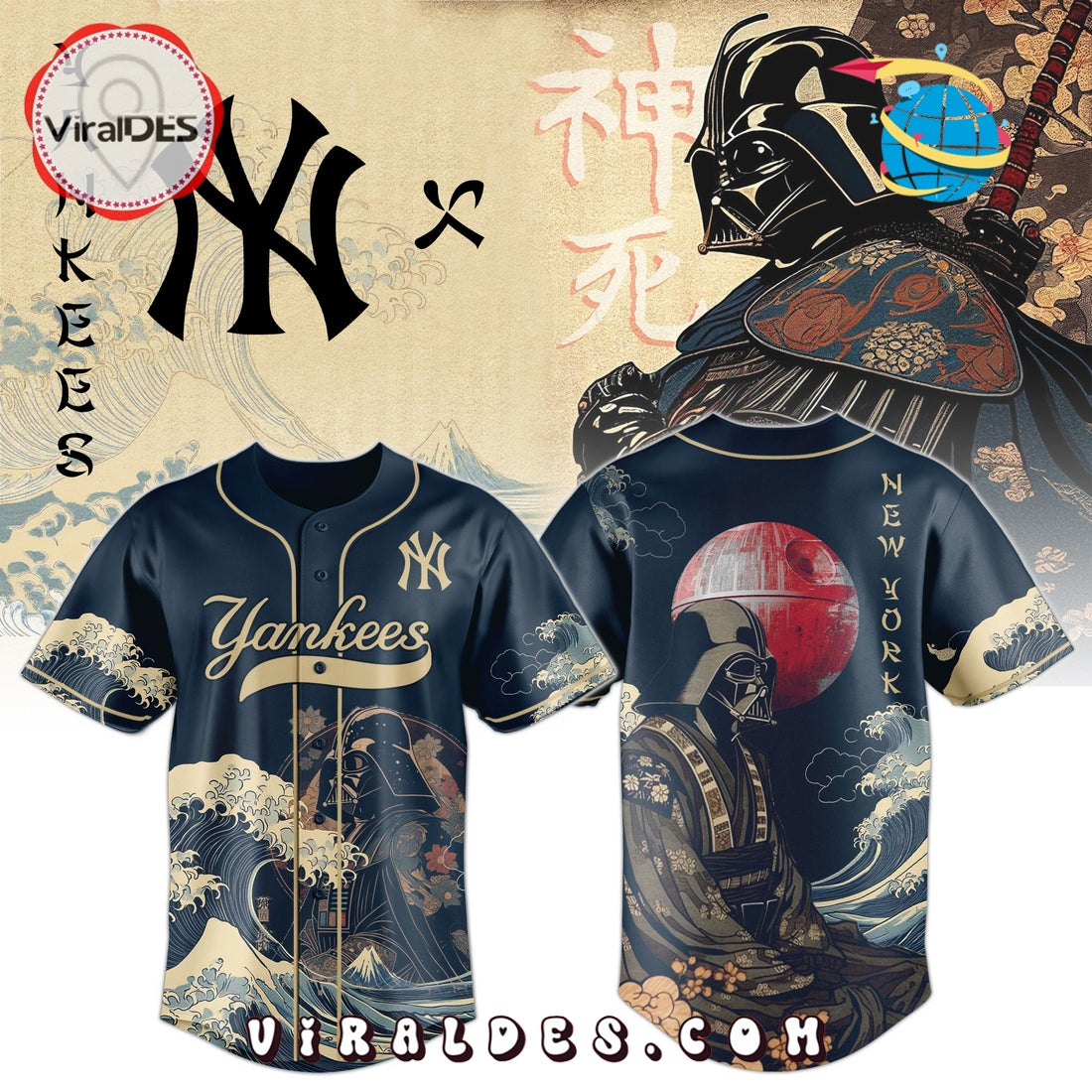 Lord Vader x Yankees 2025 Japan Edition Baseball Jersey