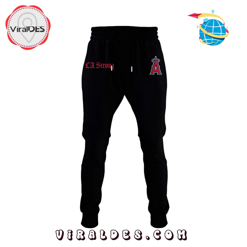 Los Angeles Angels LA Strong Black Hoodie, Long Pants