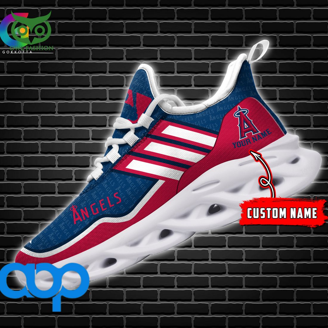 Los Angeles Angels MLB Personalized New Max Soul Sneaker