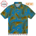 Los Angeles Chargers Leafy Palms Hawaiian Shirt