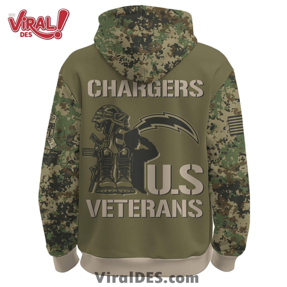 Los Angeles Chargers Veteran Day 2025 Hoodie Limited Edions