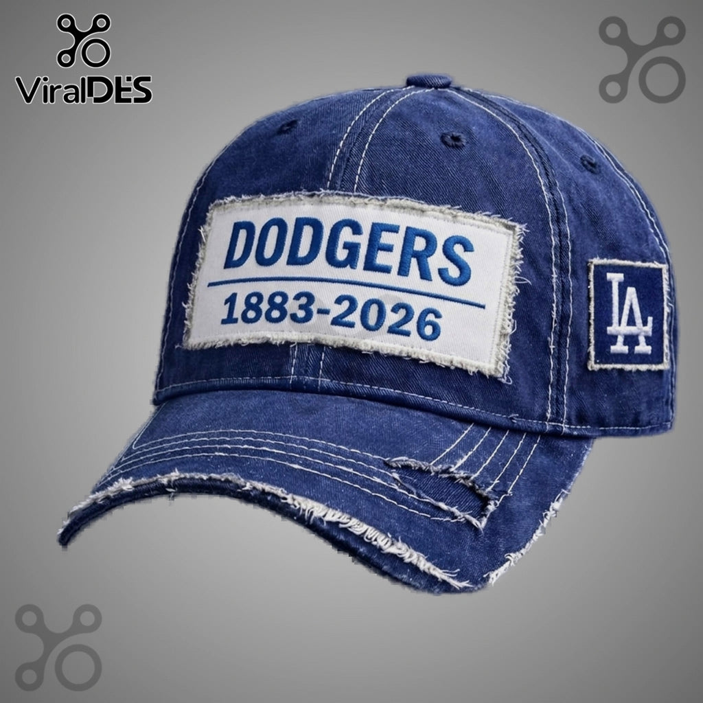 Los Angeles Dodgers 1883-2026 Anniversary Vintage Style Baseball Cap