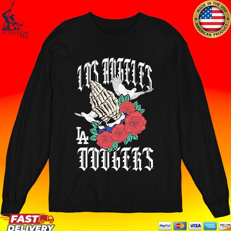 Los Angeles Dodgers Gothic Bloom T-shirt