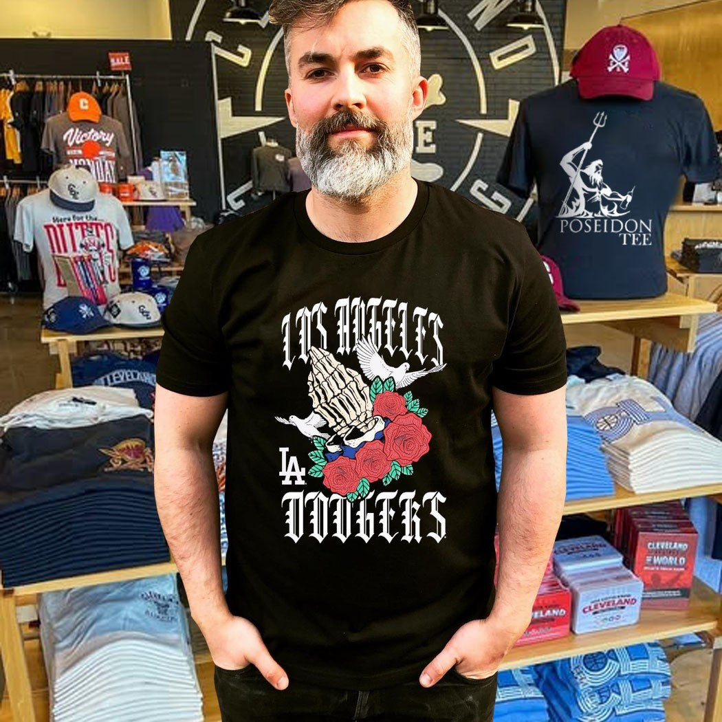 Los Angeles Dodgers Gothic Bloom T-shirt